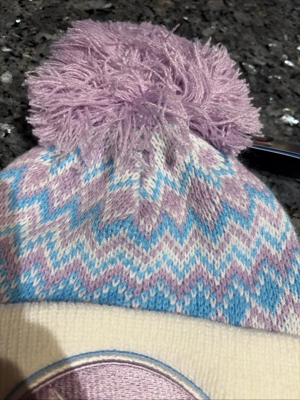 ‘47 NFL New York Jets Youth Girls Beanie Toboggan Winter Hat Cap Purple NWT